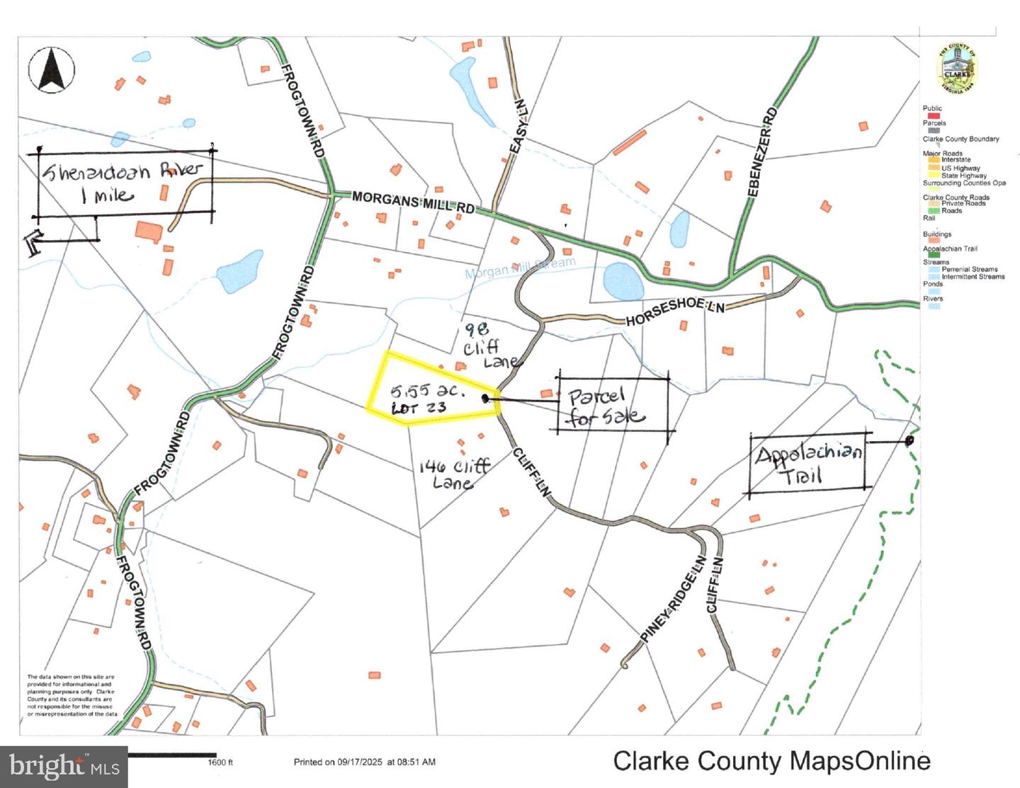 CLIFF LANE, BLUEMONT, Virginia 20135, ,Land,For sale,CLIFF LANE,VACL2006068 MLS # VACL2006068