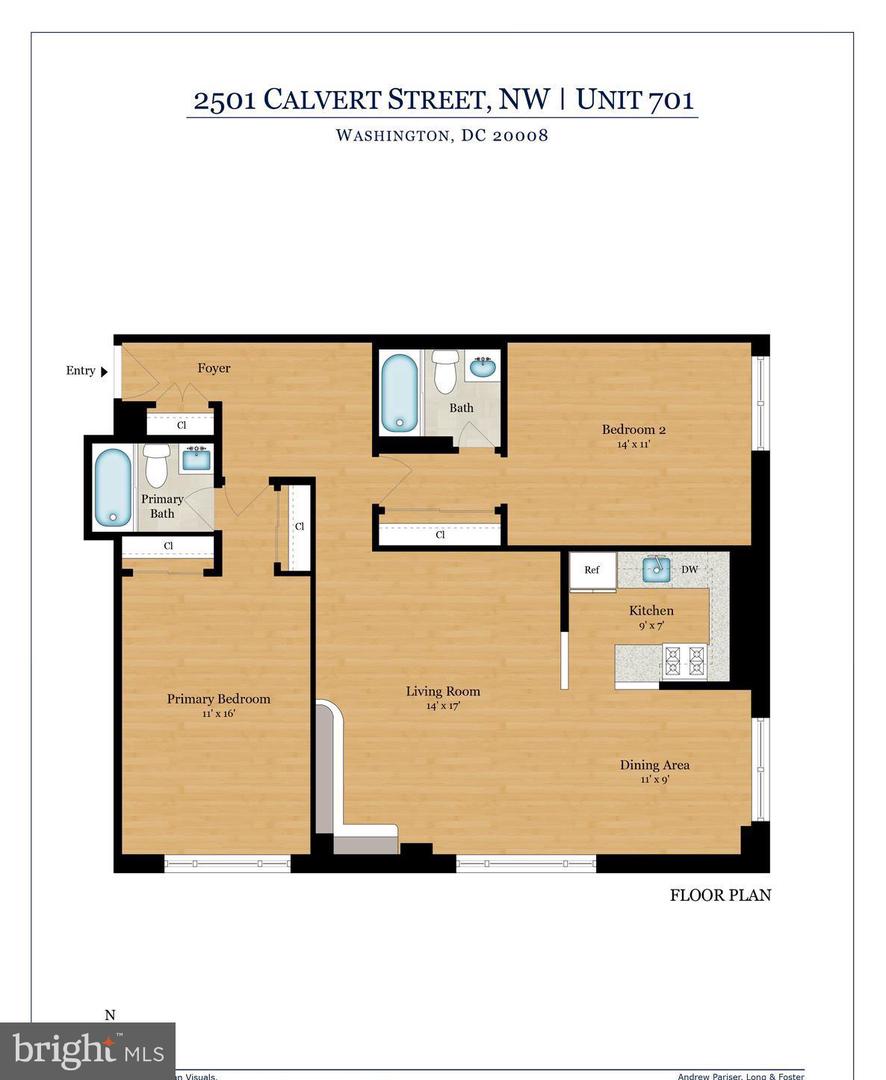2501 CALVERT ST NW #701, WASHINGTON, District Of Columbia 20008, 2 Bedrooms Bedrooms, ,2 BathroomsBathrooms,Residential,For sale,2501 CALVERT ST NW #701,DCDC2208706 MLS # DCDC2208706