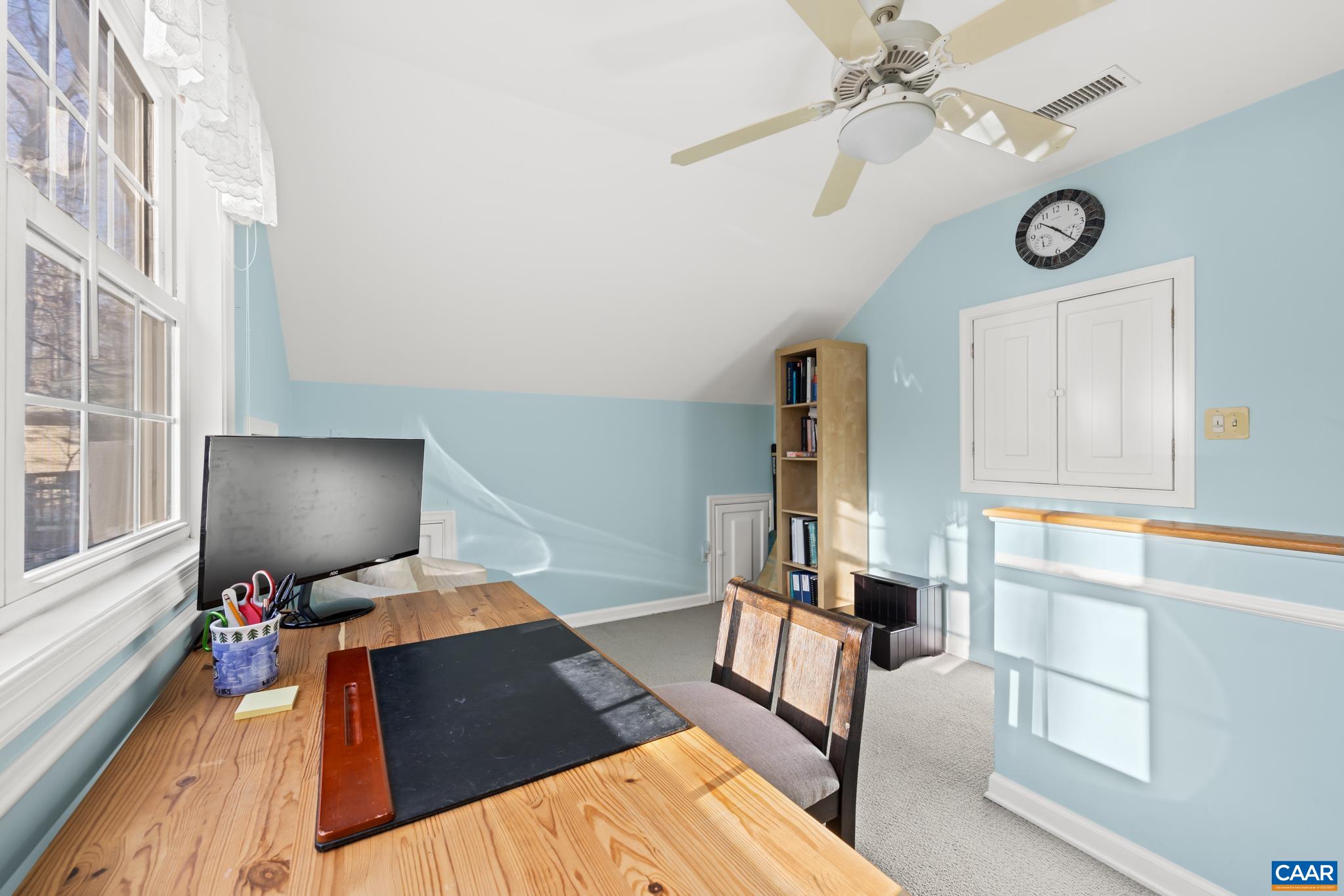 Versatile space currently being used an an office but can easily function as guest space, playroom or 4th bedroom.