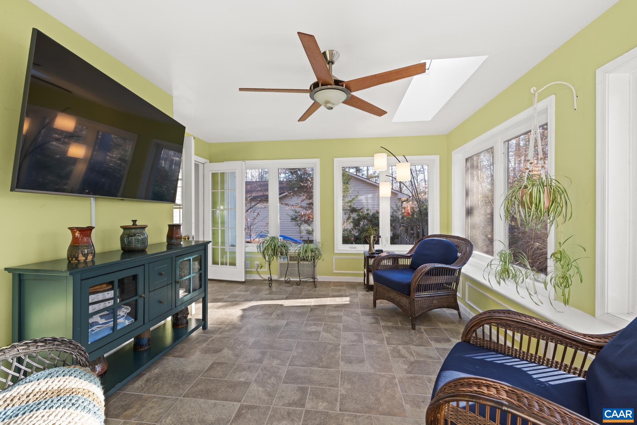 Great for enjoying the back yard activity views all year round.