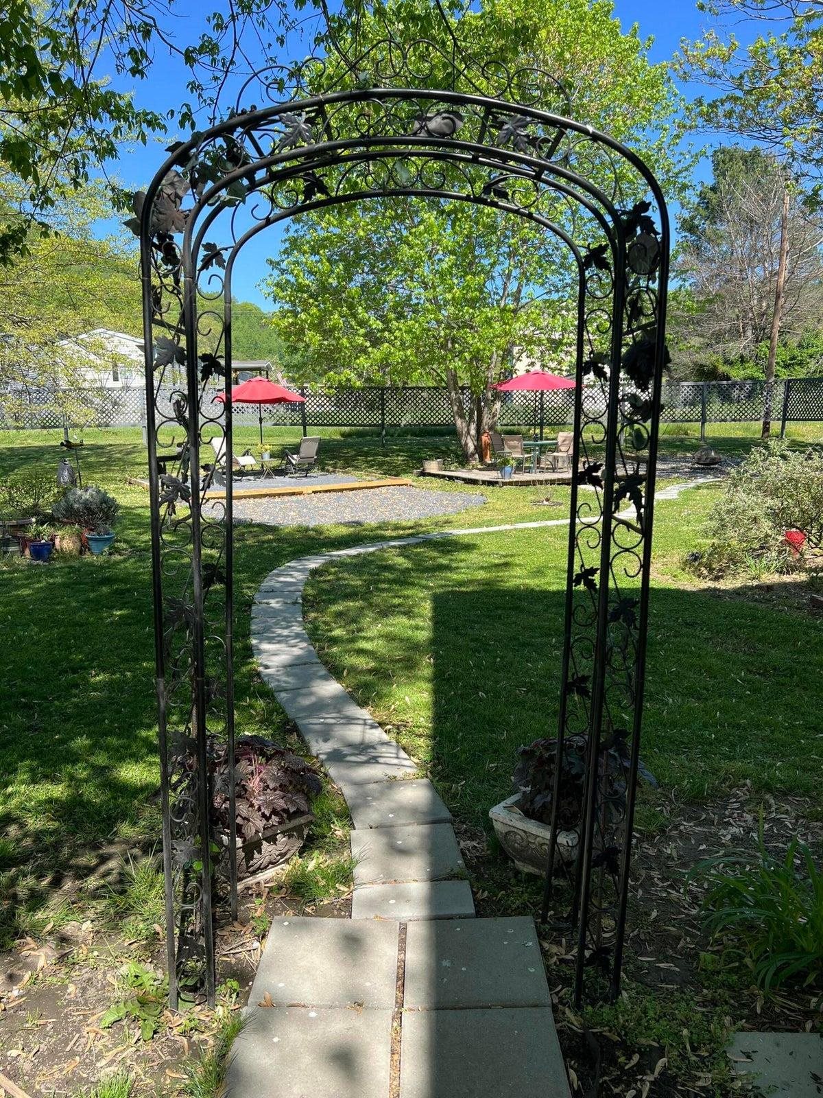 New trellis adds to the beauty of the lawn. New trellis adds to the beauty of the lawn.