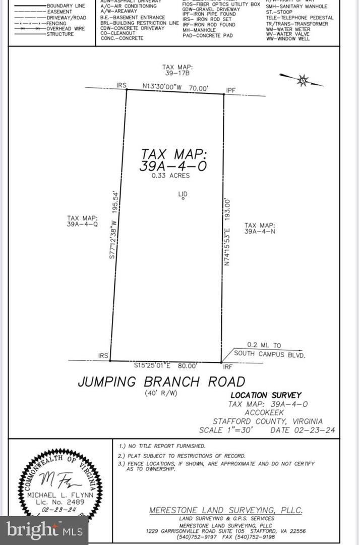 0 JUMPING BRANCH RD, STAFFORD, Virginia 22554, ,Land,For sale,0 JUMPING BRANCH RD,VAST2045032 MLS # VAST2045032