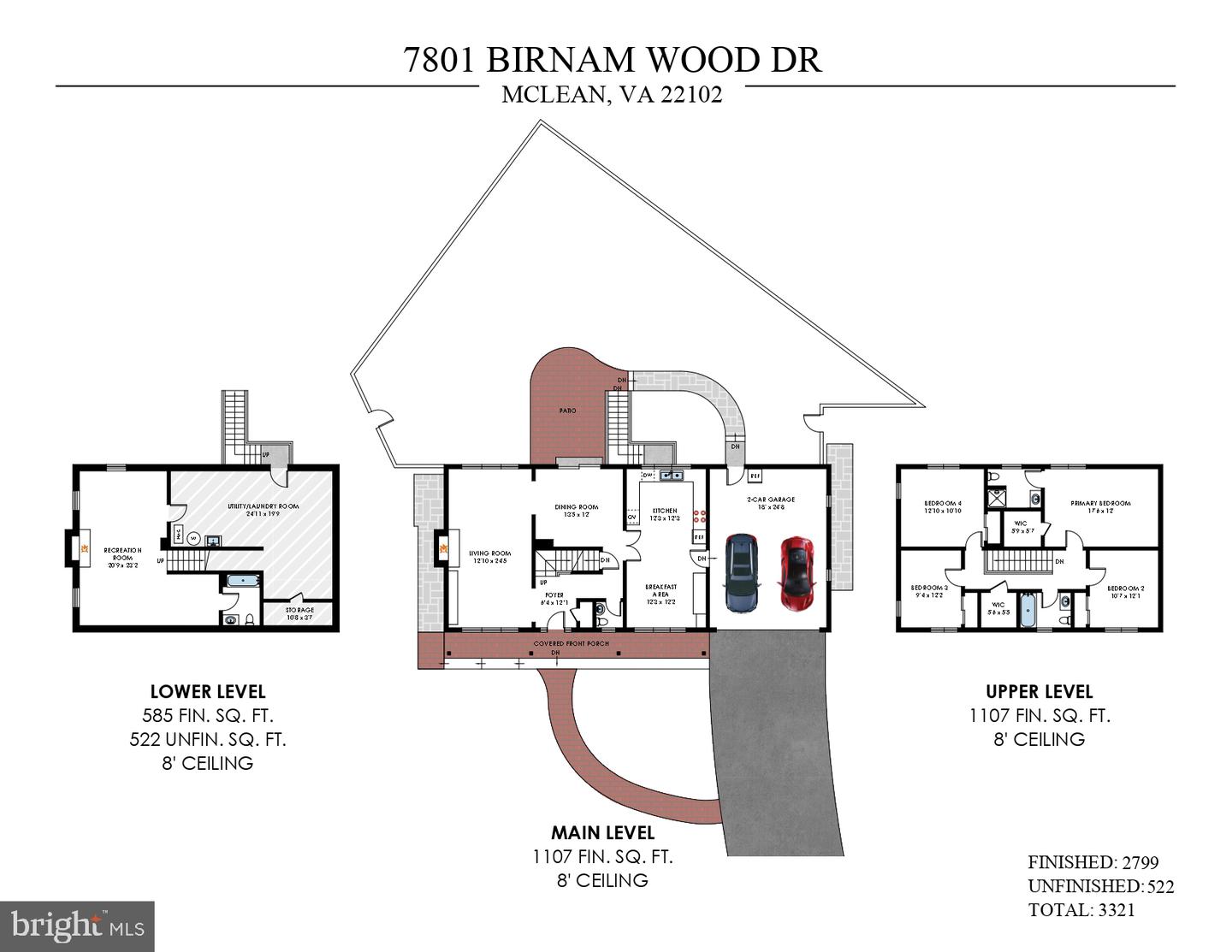 7801 BIRNAM WOOD DR, MCLEAN, Virginia 22102, 4 Bedrooms Bedrooms, ,3 BathroomsBathrooms,Residential,For sale,7801 BIRNAM WOOD DR,VAFX2284266 MLS # VAFX2284266