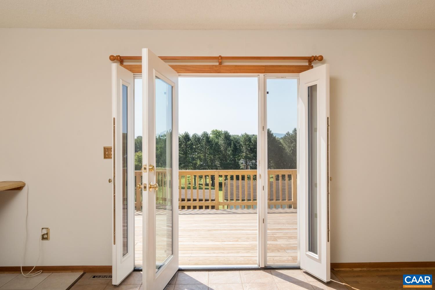 Sun-filled view from the main living area.