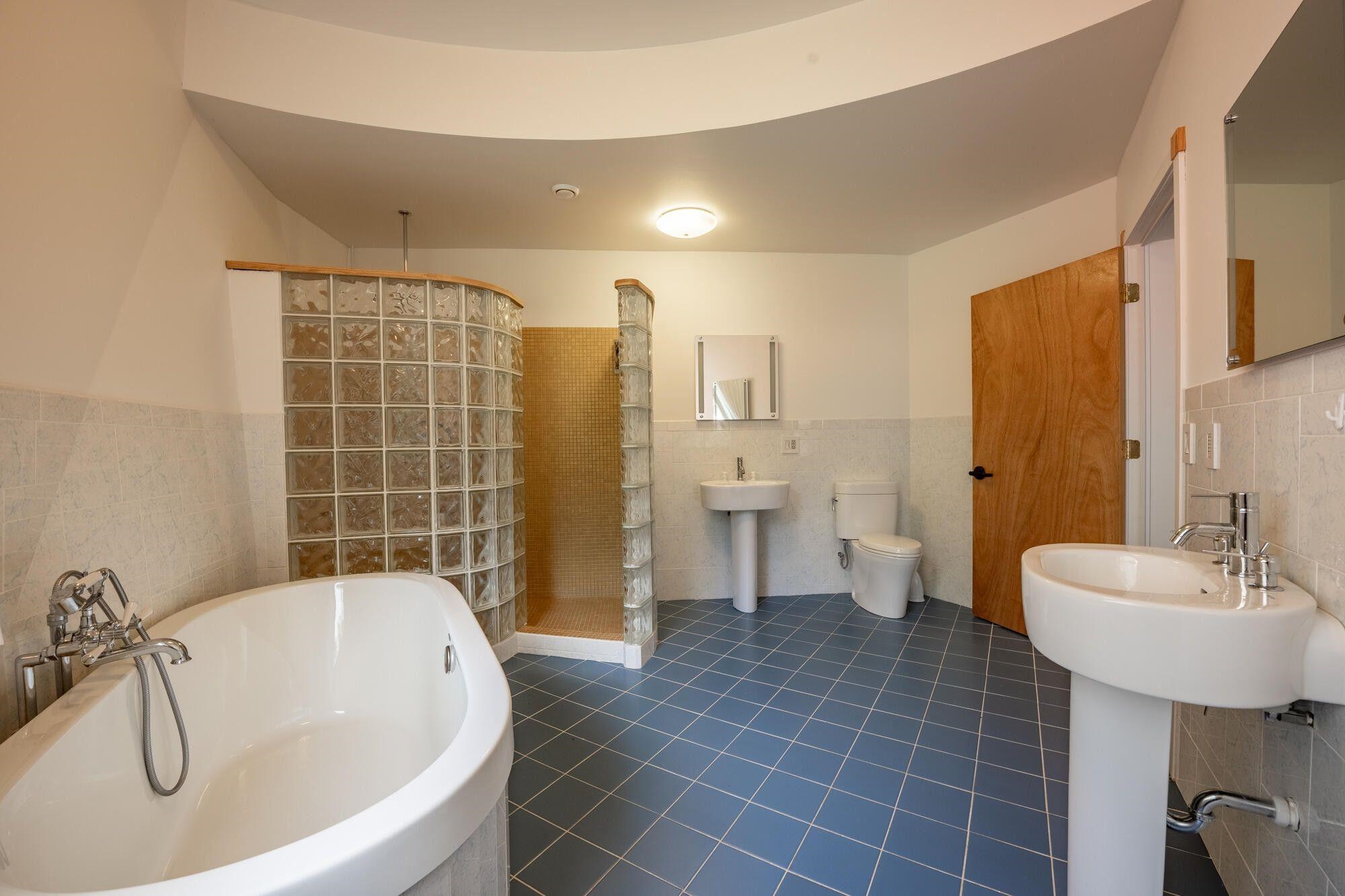 Spacious Master Bath. See the entrance to the shower.