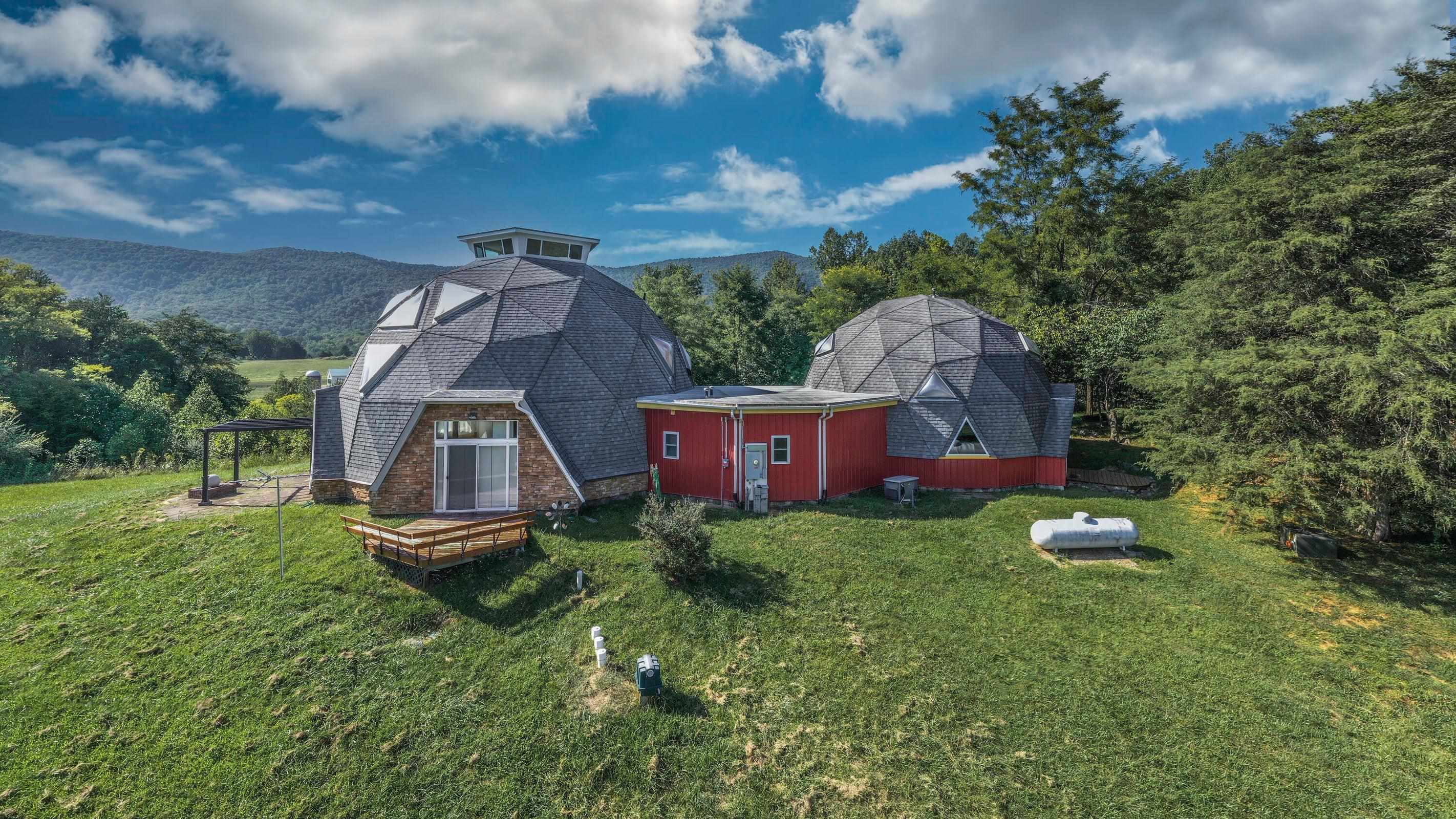 View of the homes from the back lawns -- looking West.