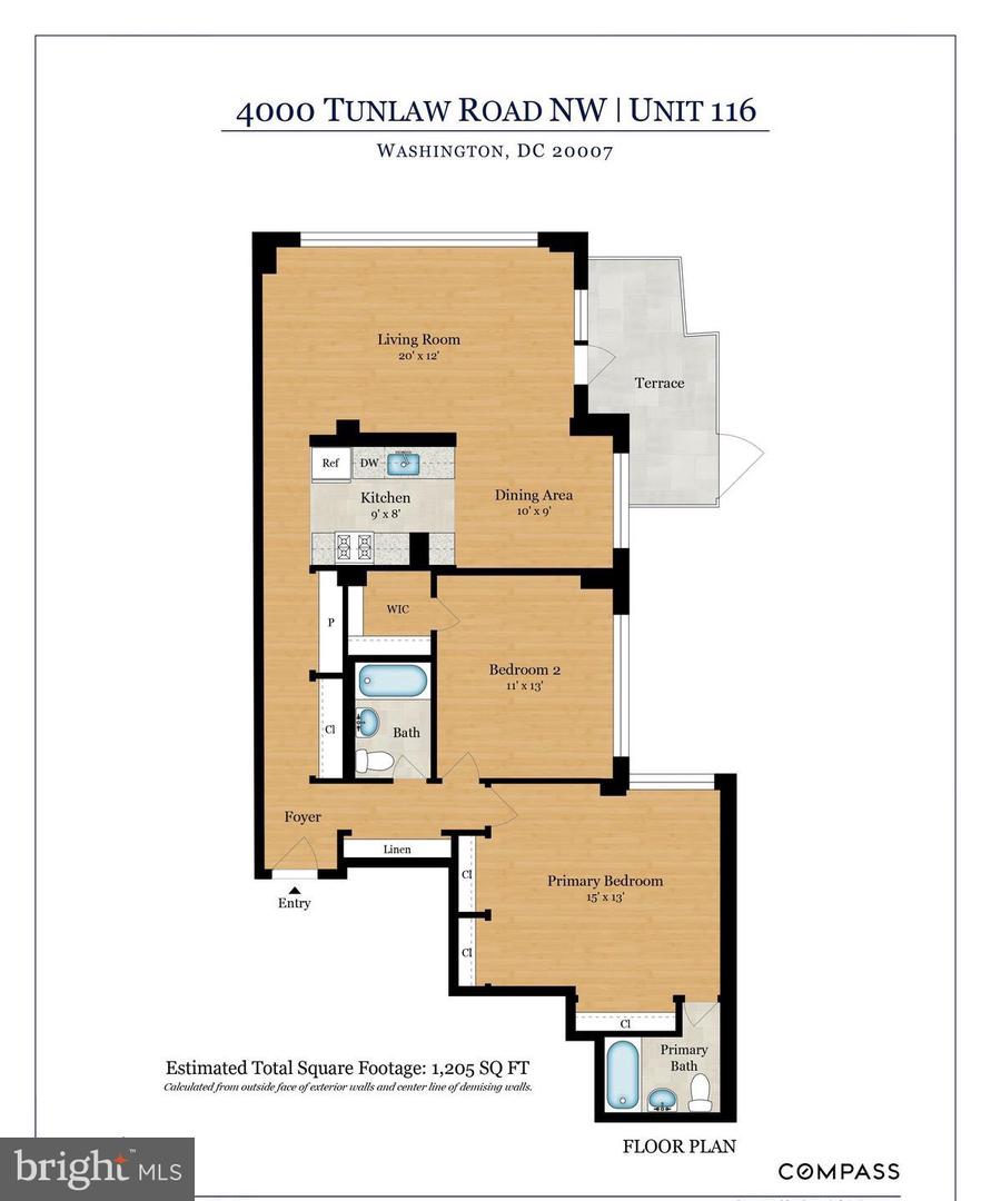 4000 TUNLAW RD NW #116, WASHINGTON, District Of Columbia 20007, 2 Bedrooms Bedrooms, ,2 BathroomsBathrooms,Residential,For sale,4000 TUNLAW RD NW #116,DCDC2240276 MLS # DCDC2240276