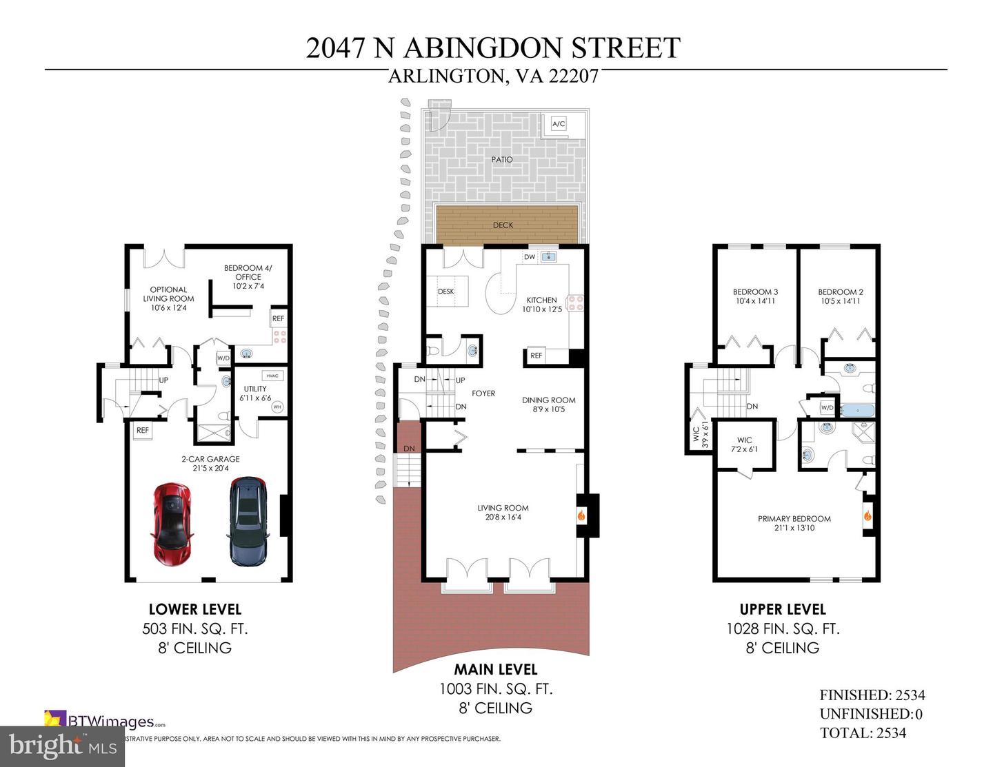 2047 N ABINGDON ST, ARLINGTON, Virginia 22207, 4 Bedrooms Bedrooms, ,3 BathroomsBathrooms,Residential,For sale,2047 N ABINGDON ST,VAAR2066732 MLS # VAAR2066732