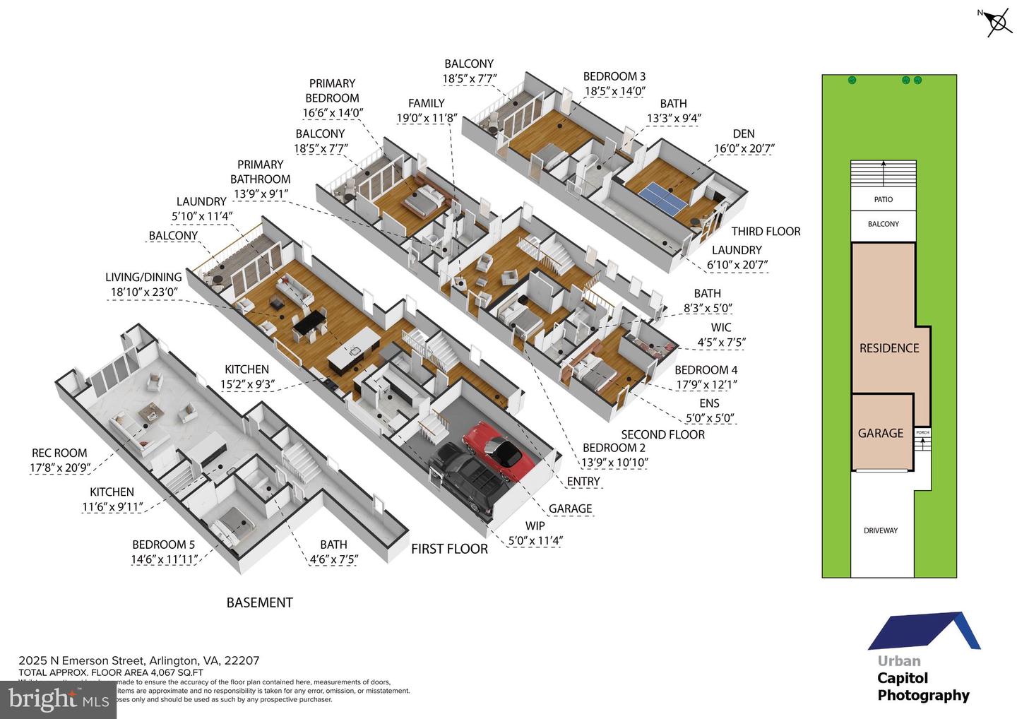 2025 N EMERSON ST, ARLINGTON, Virginia 22207, 5 Bedrooms Bedrooms, ,4 BathroomsBathrooms,Residential,For sale,2025 N EMERSON ST,VAAR2053724 MLS # VAAR2053724