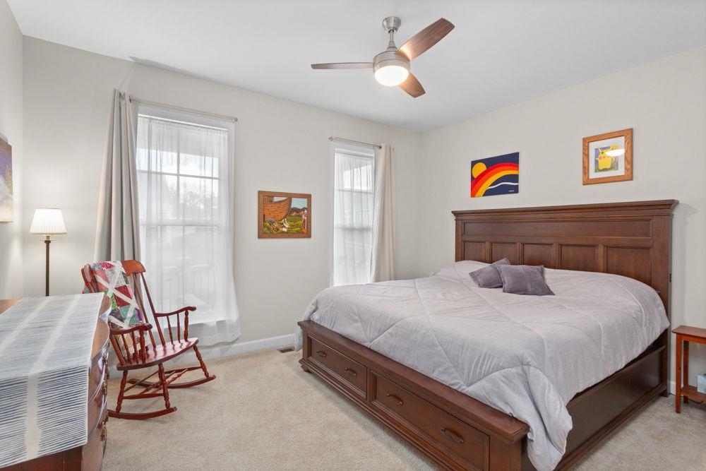 located on the main level with access to full bath.