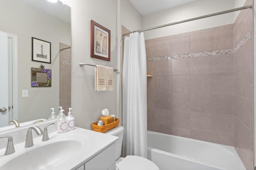 on the main level with access from foyer and 2nd bedroom.