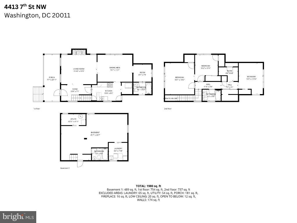 4413 7TH ST NW, WASHINGTON, District Of Columbia 20011, 3 Bedrooms Bedrooms, ,3 BathroomsBathrooms,Residential,For sale,4413 7TH ST NW,DCDC2239908 MLS # DCDC2239908