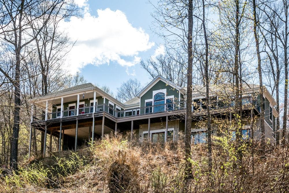 from lower area of property.