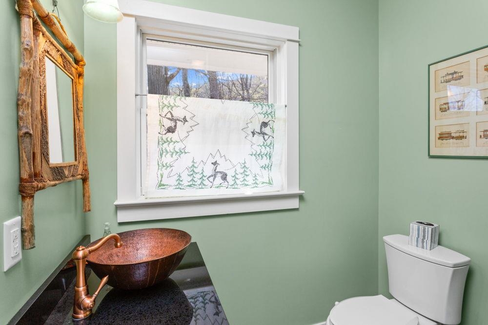 in hall off of studio and office.