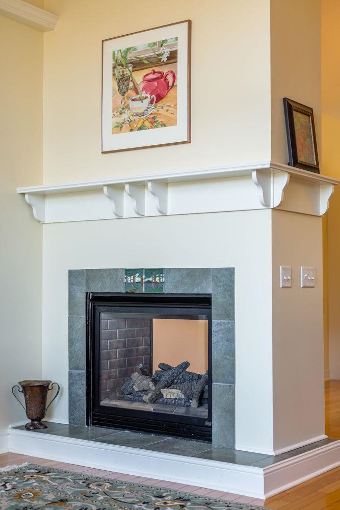 in kitchen and living room