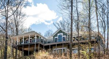 from lower area of property.