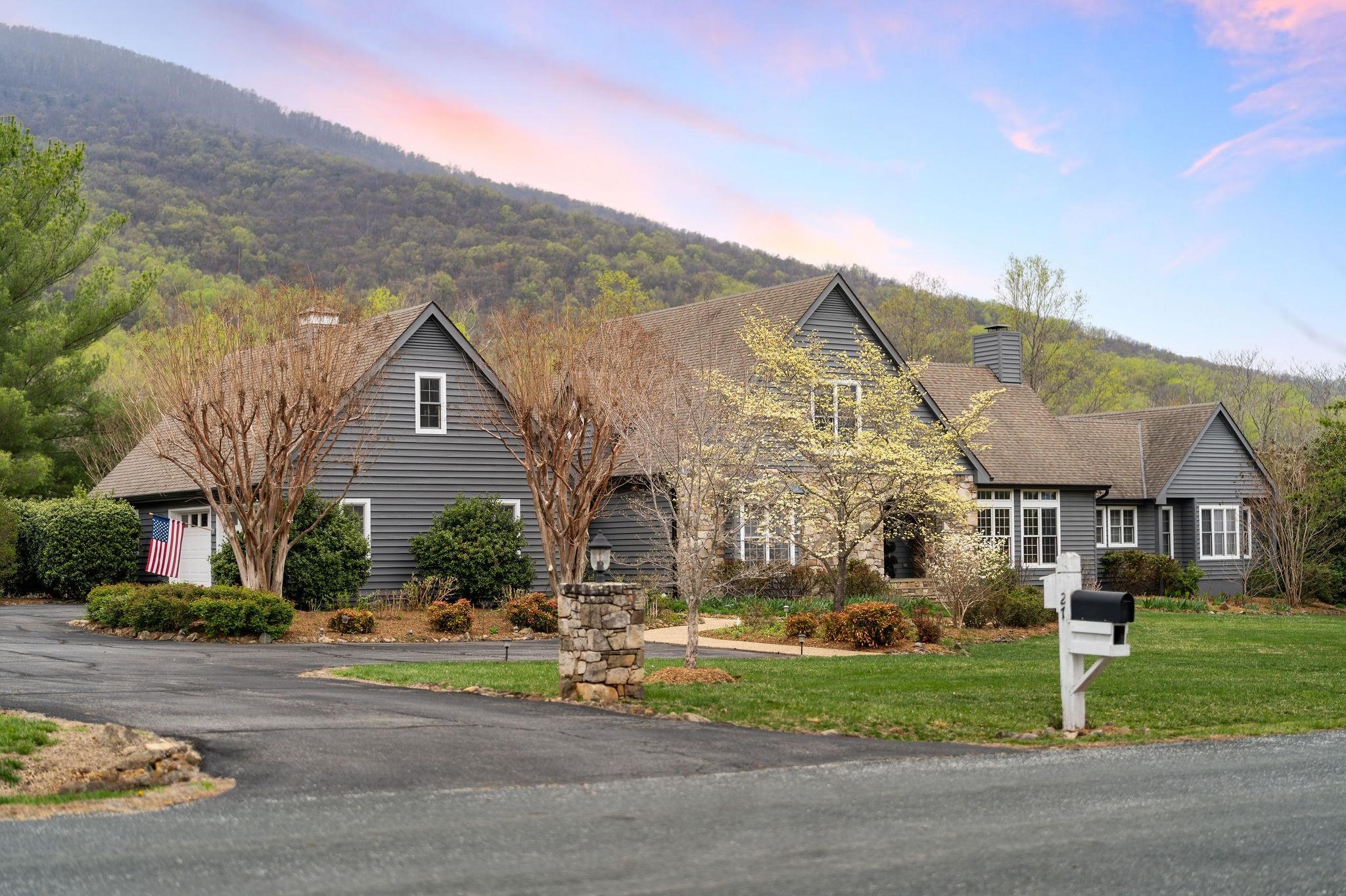 Peaceful setting with mountain views.