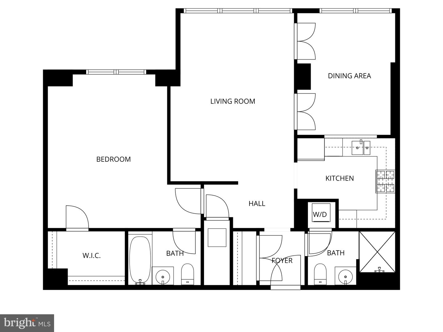 1155 23RD ST NW #6H, WASHINGTON, District Of Columbia 20037, 1 Bedroom Bedrooms, ,2 BathroomsBathrooms,Residential,For sale,1155 23RD ST NW #6H,DCDC2240826 MLS # DCDC2240826
