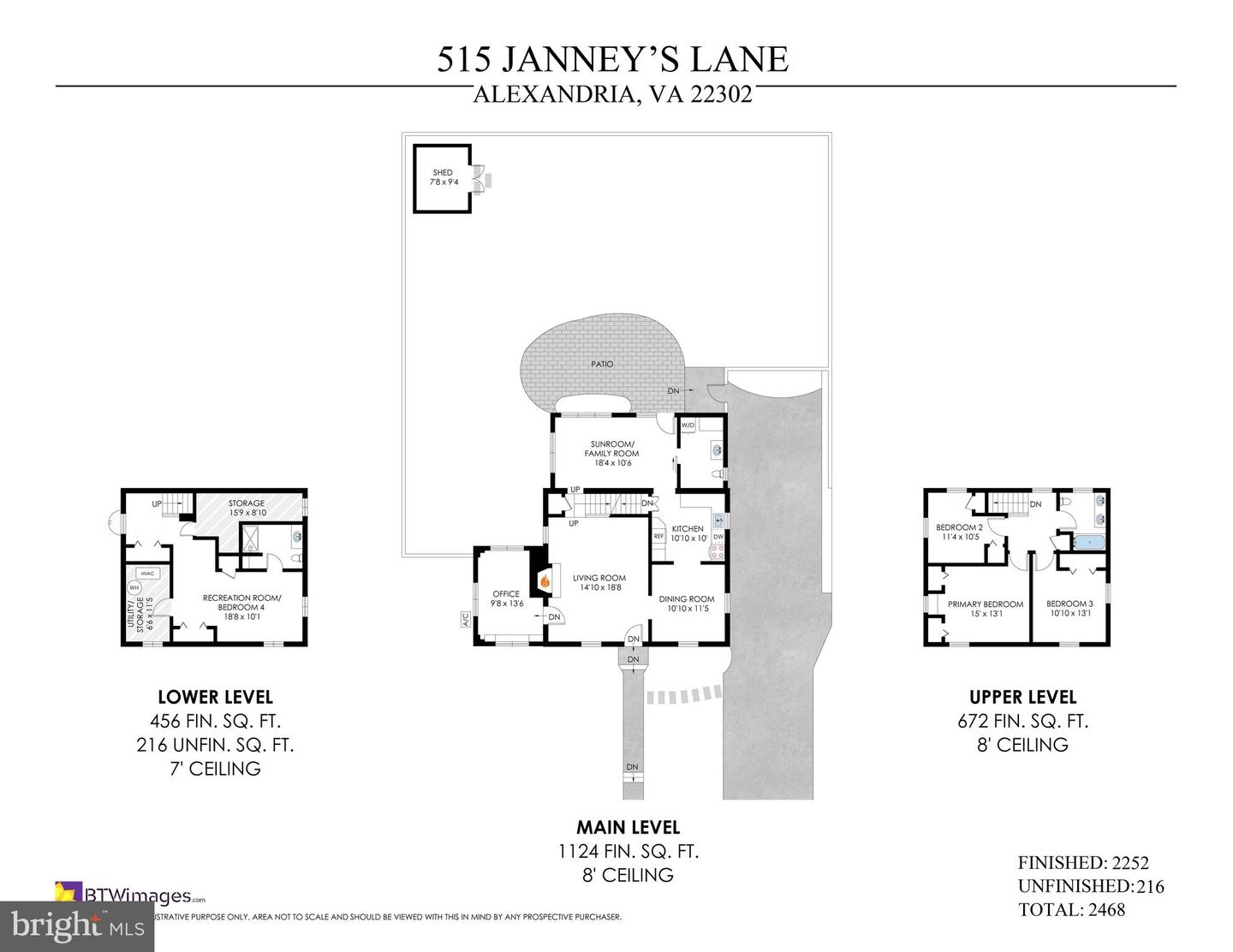 515 JANNEYS LN, ALEXANDRIA, Virginia 22302, 4 Bedrooms Bedrooms, ,2 BathroomsBathrooms,Residential,For sale,515 JANNEYS LN,VAAX2052490 MLS # VAAX2052490