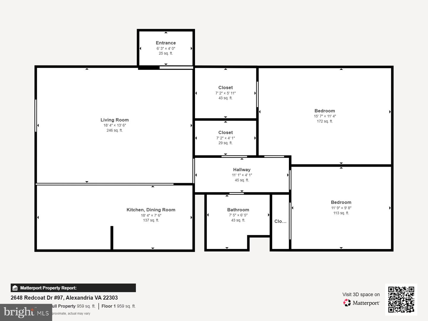 2648 REDCOAT DR #97, ALEXANDRIA, Virginia 22303, 2 Bedrooms Bedrooms, ,1 BathroomBathrooms,Residential,For sale,2648 REDCOAT DR #97,VAFX2285278 MLS # VAFX2285278