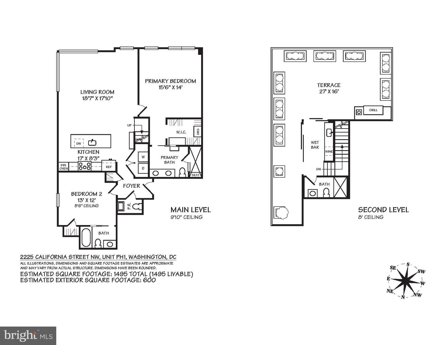 2225 CALIFORNIA ST NW #PH1, WASHINGTON, District Of Columbia 20008, 2 Bedrooms Bedrooms, ,3 BathroomsBathrooms,Residential,For sale,2225 CALIFORNIA ST NW #PH1,DCDC2240390 MLS # DCDC2240390