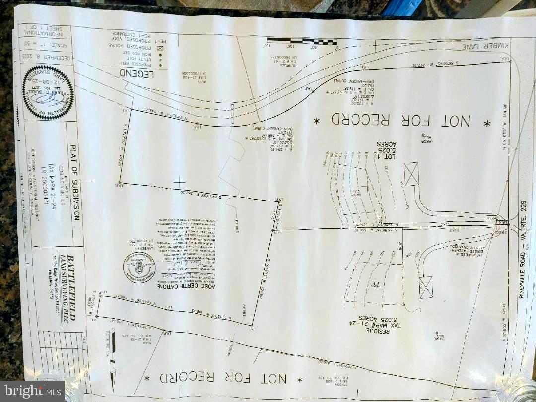 RIXEYVILLE RD. RTE. 229/ LOT 1 NEXT TO KIMBER LANE, CULPEPER, Virginia 22701, ,Land,For sale,RIXEYVILLE RD. RTE. 229/ LOT 1 NEXT TO KIMBER LANE,VACU2012424 MLS # VACU2012424