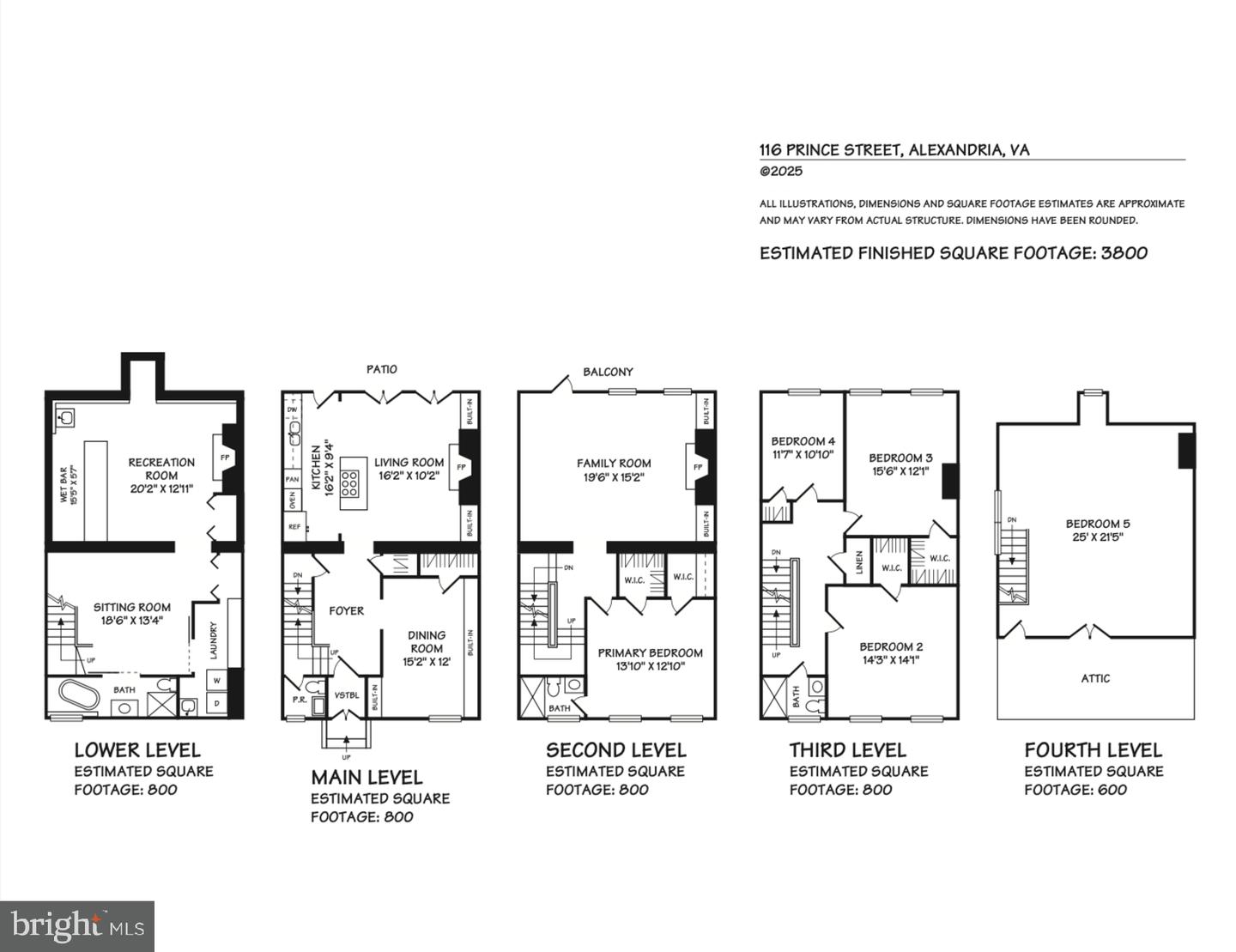 116 PRINCE ST, ALEXANDRIA, Virginia 22314, 5 Bedrooms Bedrooms, ,3 BathroomsBathrooms,Residential,For sale,116 PRINCE ST,VAAX2053296 MLS # VAAX2053296