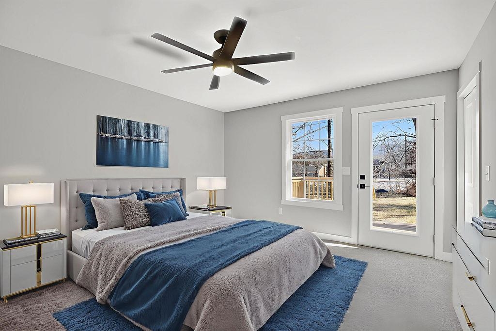 Primary Bedroom with virtual staging.