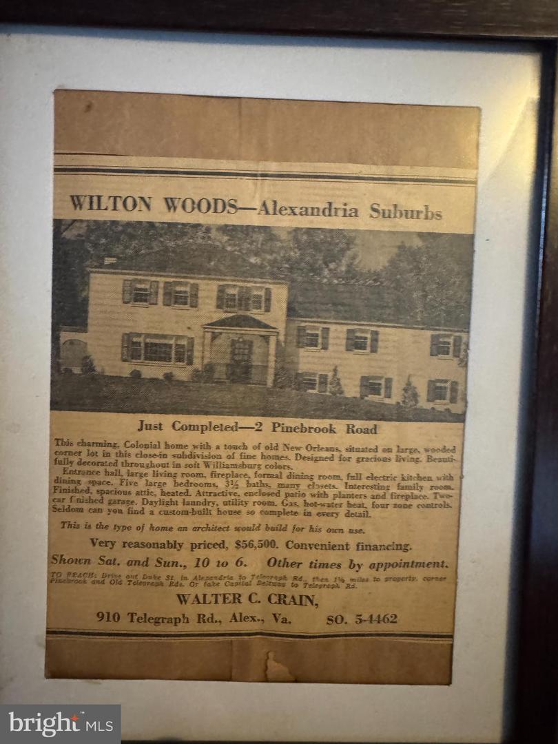 3701 PINE BROOK RD, ALEXANDRIA, Virginia 22310, 5 Bedrooms Bedrooms, ,3 BathroomsBathrooms,Residential,For sale,3701 PINE BROOK RD,VAFX2286072 MLS # VAFX2286072