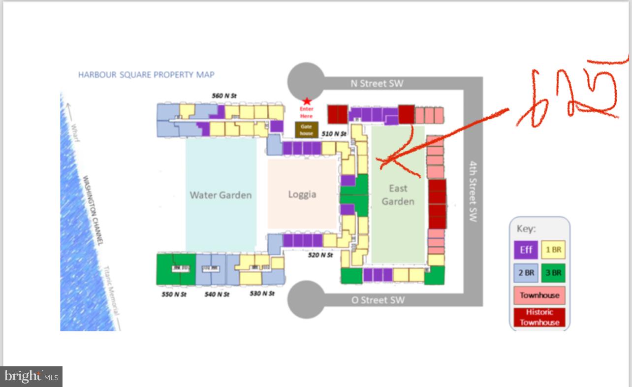 510 N ST SW #N625, WASHINGTON, District Of Columbia 20024, 1 Bedroom Bedrooms, ,1 BathroomBathrooms,Residential,For sale,510 N ST SW #N625,DCDC2242984 MLS # DCDC2242984