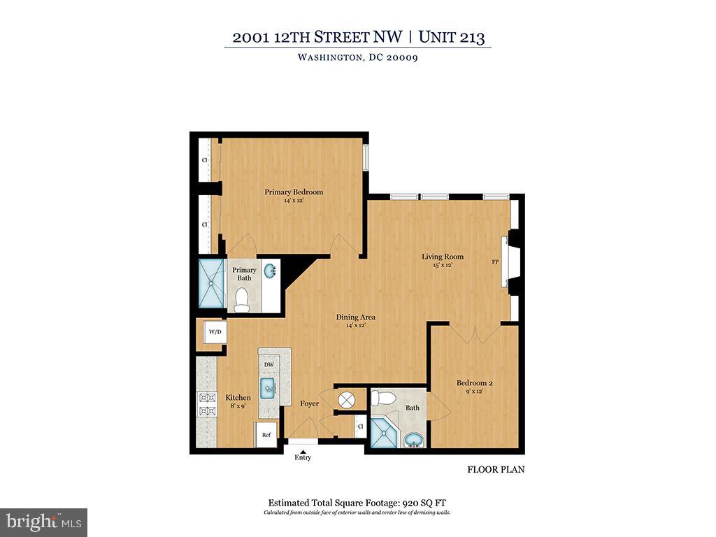 2001 12TH ST NW #213, WASHINGTON, District Of Columbia 20009, 2 Bedrooms Bedrooms, ,2 BathroomsBathrooms,Residential,For sale,2001 12TH ST NW #213,DCDC2241074 MLS # DCDC2241074