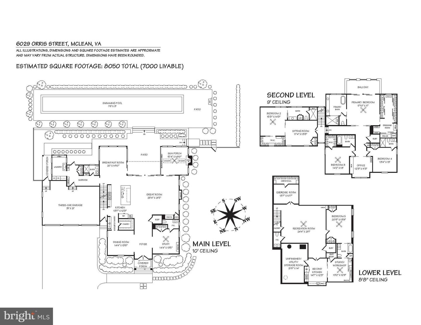 6029 ORRIS ST, MCLEAN, Virginia 22101, 5 Bedrooms Bedrooms, ,6 BathroomsBathrooms,Residential,For sale,6029 ORRIS ST,VAFX2286664 MLS # VAFX2286664
