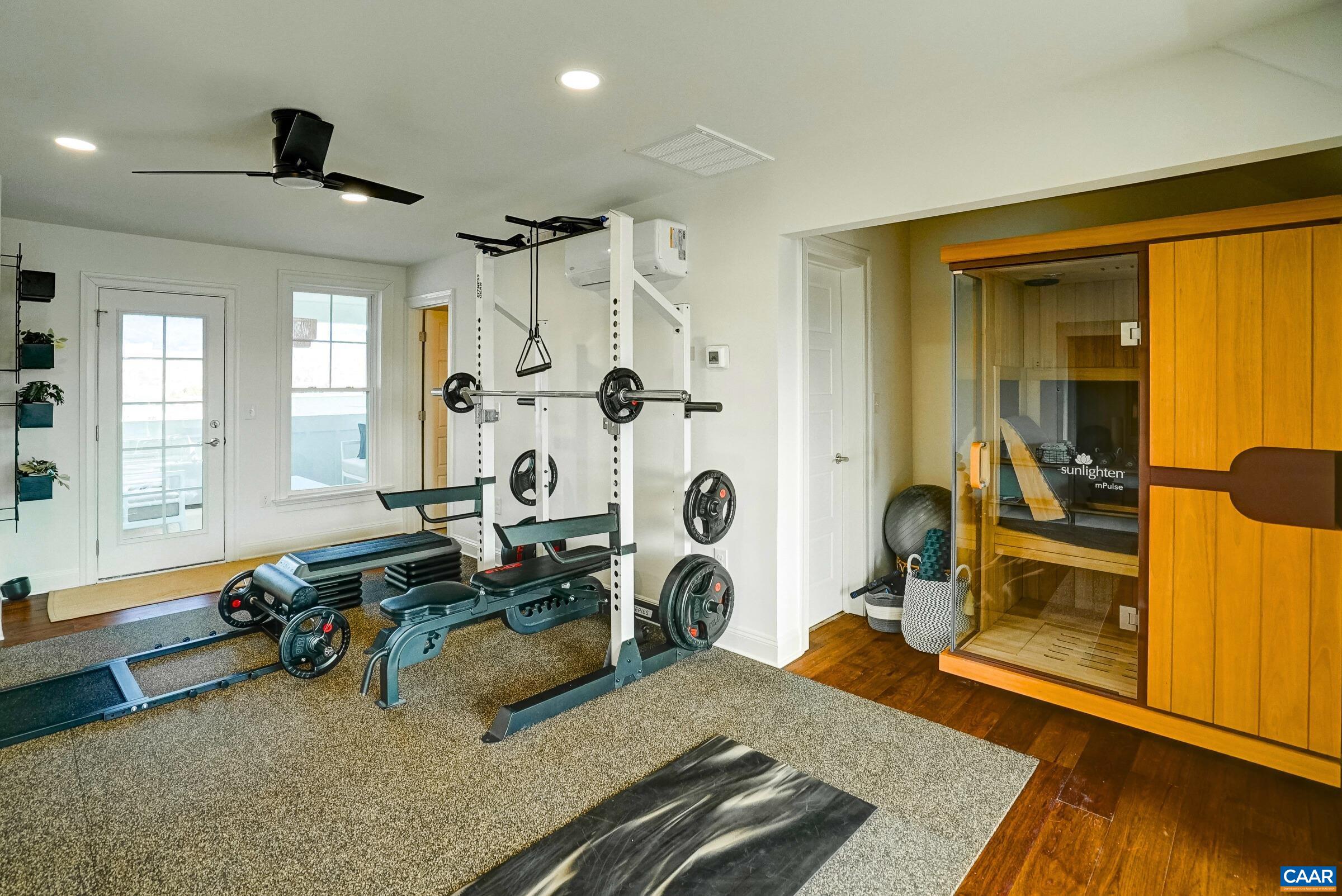 Top floor open air space could be a guest suite, rec room or workout space.