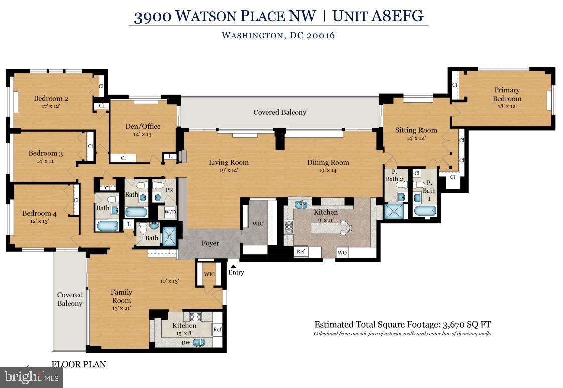3900 WATSON PL NW #A- 8EFG, WASHINGTON, District Of Columbia 20016, 4 Bedrooms Bedrooms, ,5 BathroomsBathrooms,Residential,For sale,3900 WATSON PL NW #A- 8EFG,DCDC2231750 MLS # DCDC2231750