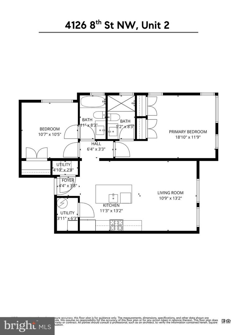4126 8TH ST NW #2, WASHINGTON, District Of Columbia 20011, 2 Bedrooms Bedrooms, ,2 BathroomsBathrooms,Residential,For sale,4126 8TH ST NW #2,DCDC2241930 MLS # DCDC2241930