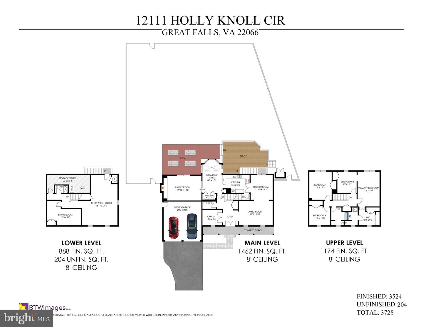 12111 HOLLY KNOLL CIR, GREAT FALLS, Virginia 22066, 4 Bedrooms Bedrooms, ,3 BathroomsBathrooms,Residential,For sale,12111 HOLLY KNOLL CIR,VAFX2287090 MLS # VAFX2287090