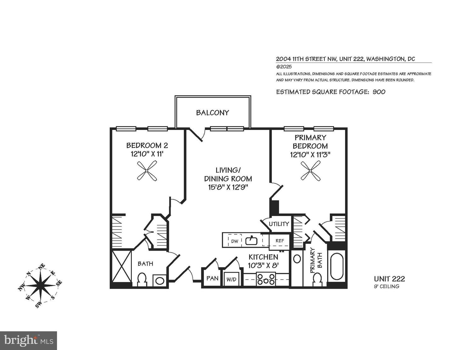 2004 11TH ST NW #222, WASHINGTON, District Of Columbia 20001, 2 Bedrooms Bedrooms, ,2 BathroomsBathrooms,Residential,For sale,2004 11TH ST NW #222,DCDC2244588 MLS # DCDC2244588