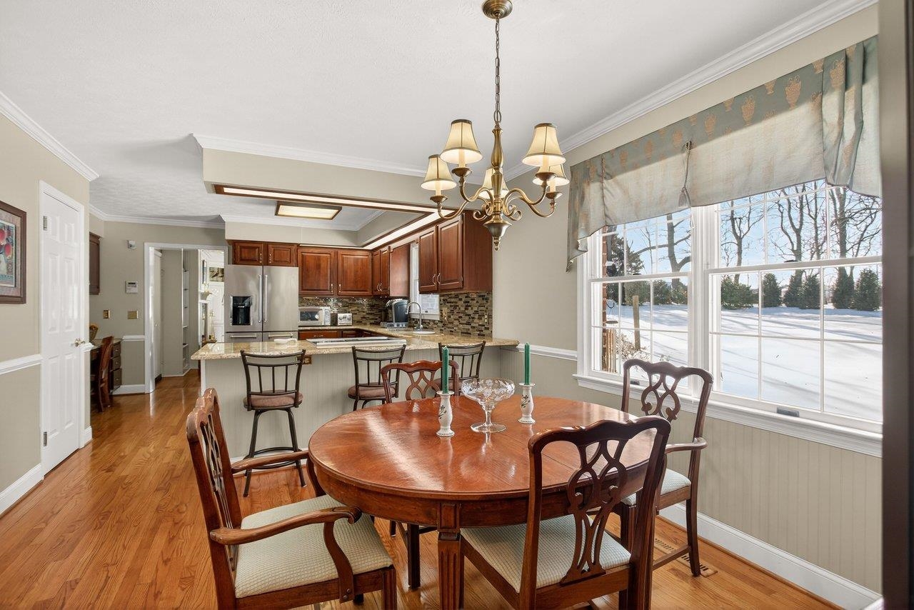 This area takes full advantage of the backyard view