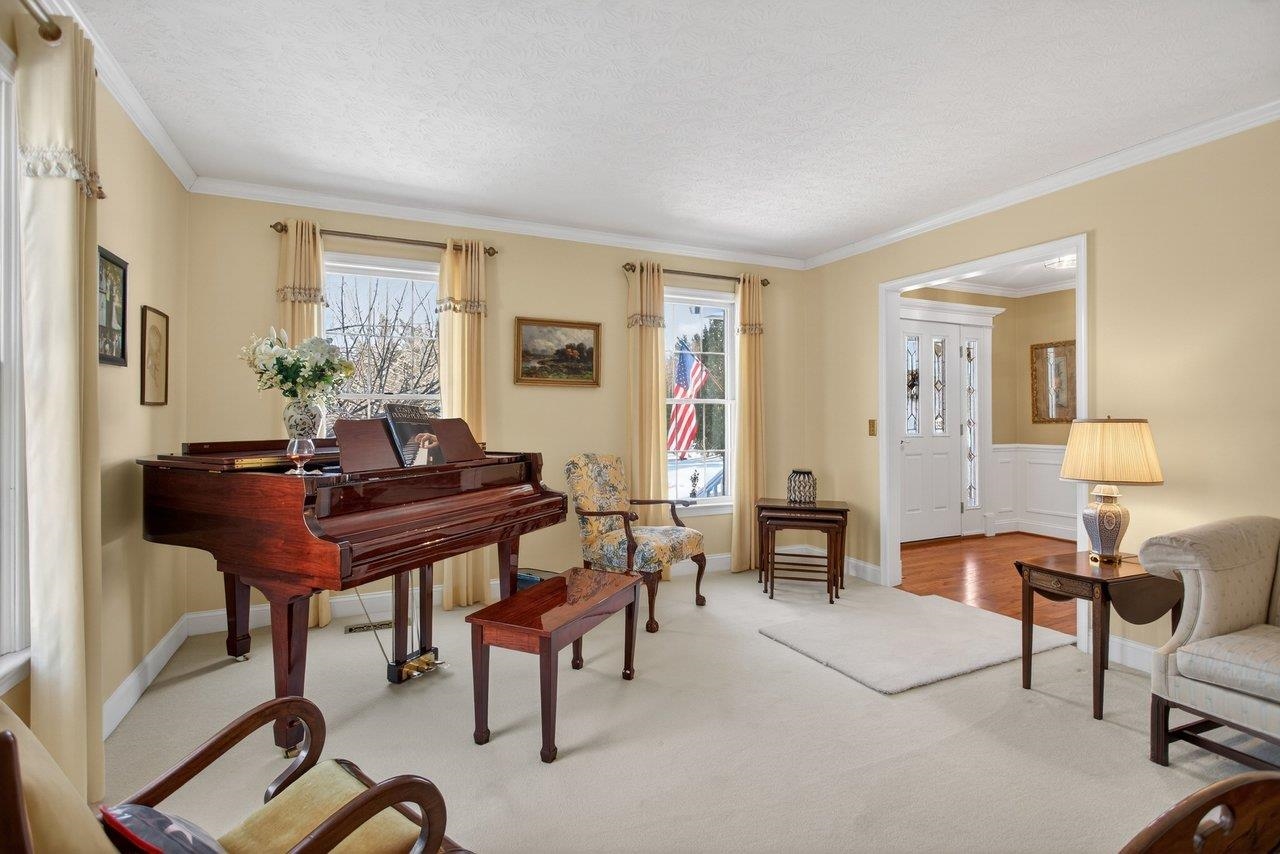 An abundance of natural light fills this room