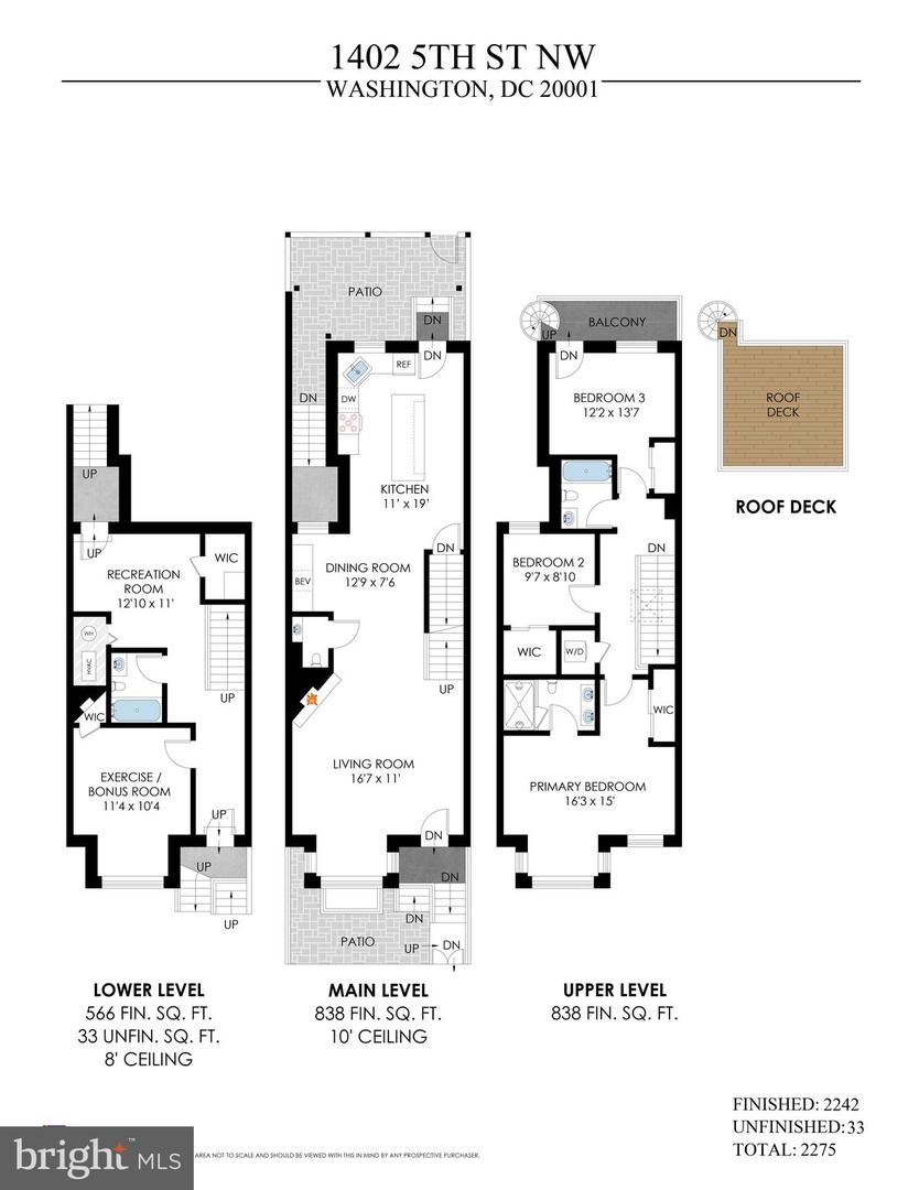 1402 5TH ST NW, WASHINGTON, District Of Columbia 20001, 4 Bedrooms Bedrooms, ,3 BathroomsBathrooms,Residential,For sale,1402 5TH ST NW,DCDC2231560 MLS # DCDC2231560