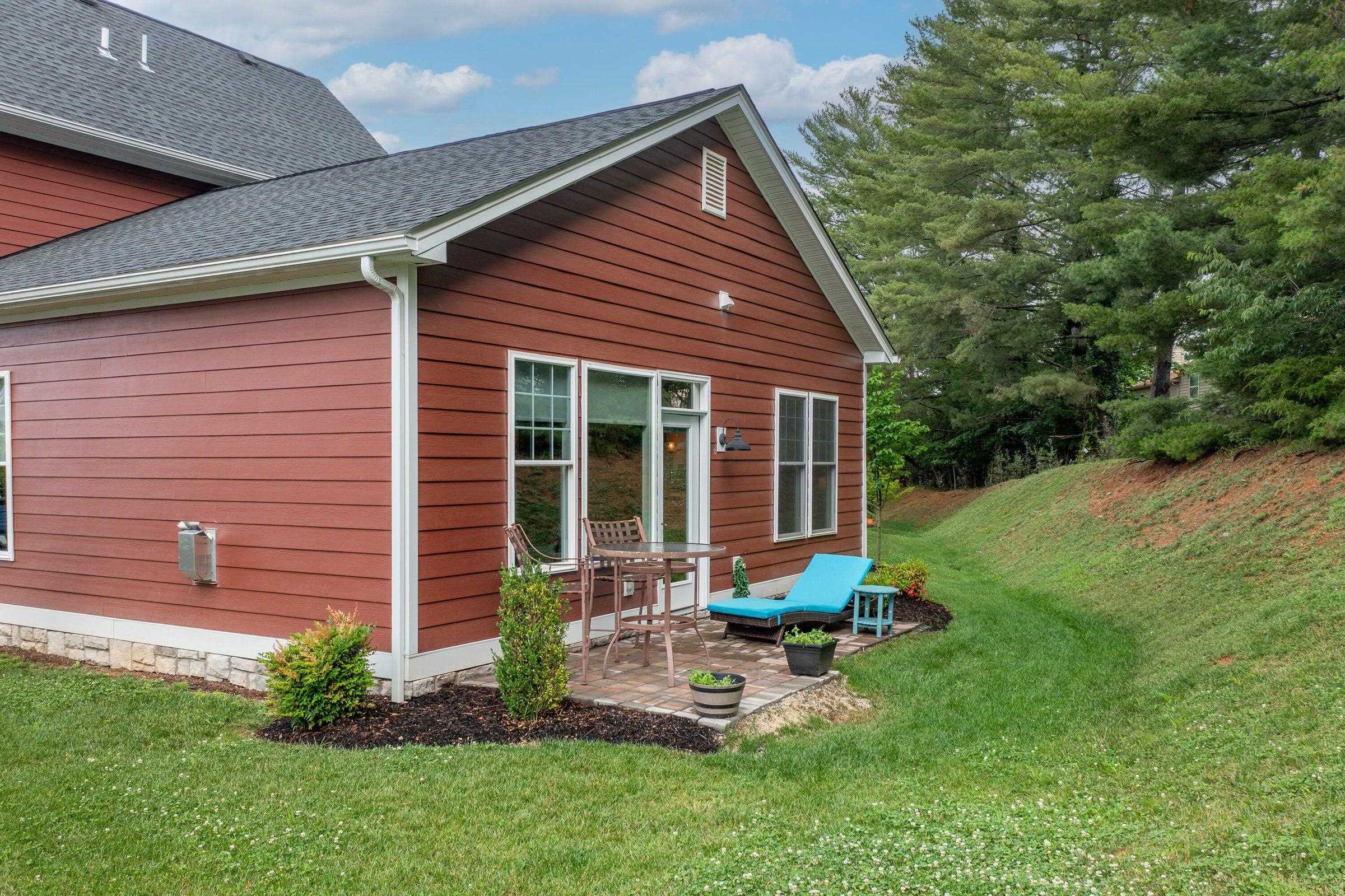 Private back patio is accessed from the Great Room. Private back patio is accessed from the Great Room.