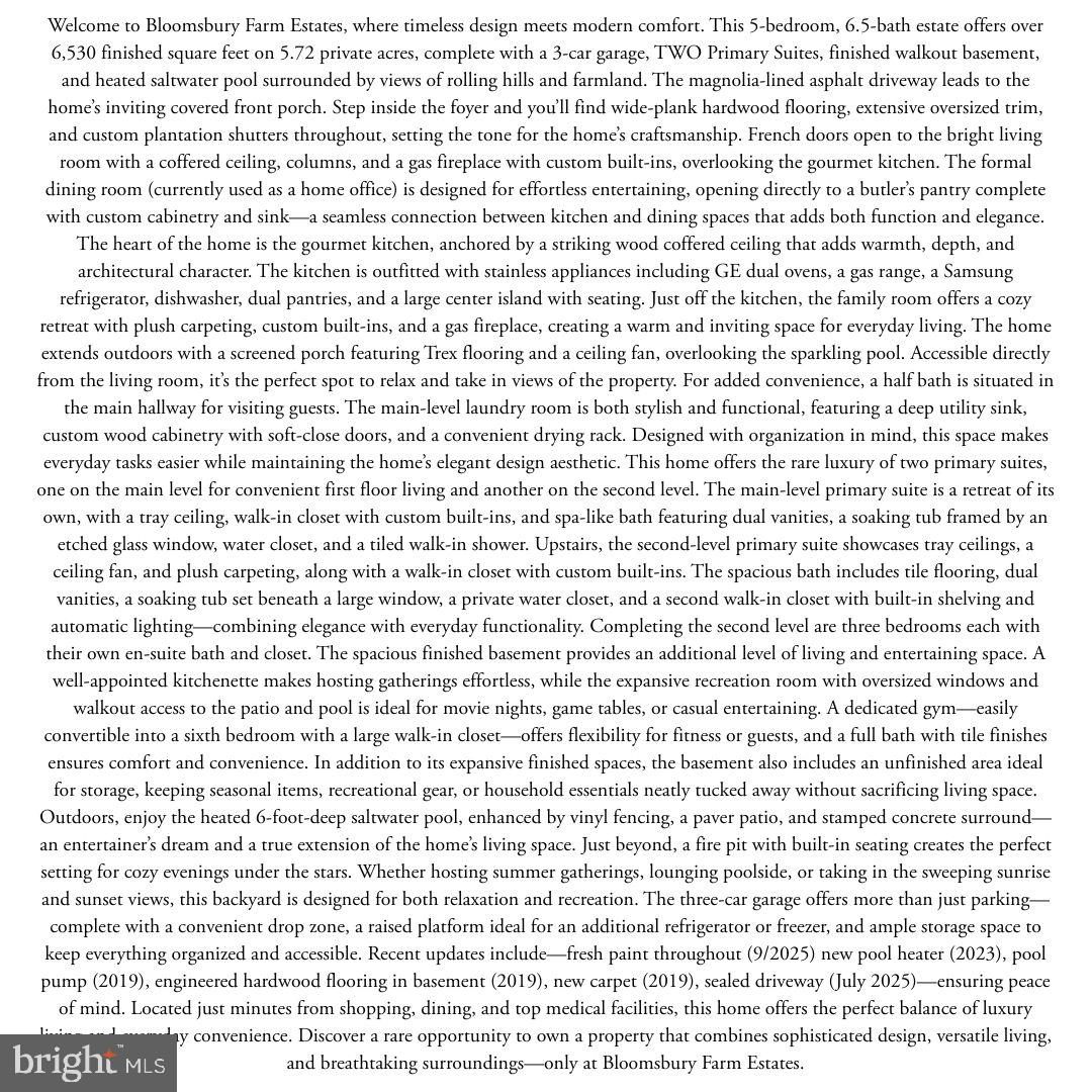 9910 AGNES LN, SPOTSYLVANIA, Virginia 22553, 5 Bedrooms Bedrooms, ,6 BathroomsBathrooms,Residential,For sale,9910 AGNES LN,VASP2034228 MLS # VASP2034228