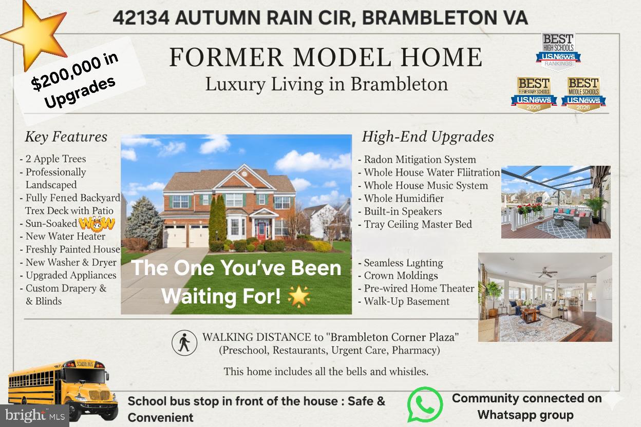 42134 AUTUMN RAIN CIR, BRAMBLETON, Virginia 20148, 5 Bedrooms Bedrooms, ,4 BathroomsBathrooms,Residential,For sale,42134 AUTUMN RAIN CIR,VALO2115822 MLS # VALO2115822