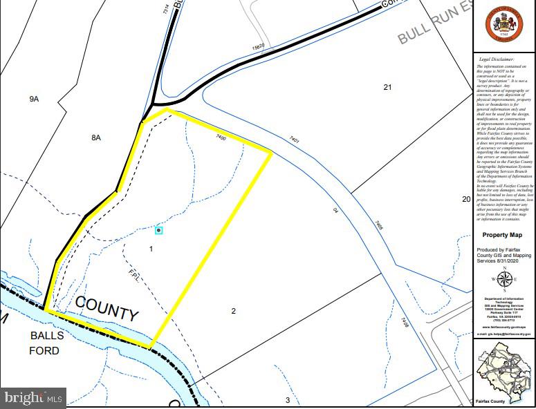 7400 BULL RUN DR, CENTREVILLE, Virginia 20121, ,Land,For sale,7400 BULL RUN DR,VAFX2290976 MLS # VAFX2290976
