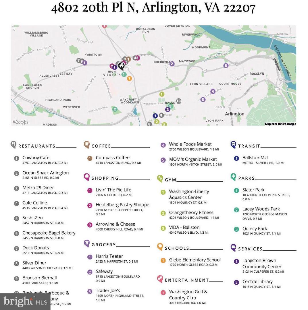 4802 20TH PL N, ARLINGTON, Virginia 22207, 4 Bedrooms Bedrooms, ,2 BathroomsBathrooms,Residential,For sale,4802 20TH PL N,VAAR2068820 MLS # VAAR2068820