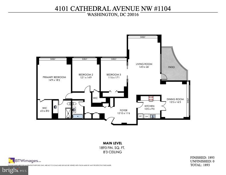 4101 CATHEDRAL AVE NW #1104, WASHINGTON, District Of Columbia 20016, 3 Bedrooms Bedrooms, ,2 BathroomsBathrooms,Residential,For sale,4101 CATHEDRAL AVE NW #1104,DCDC2225998 MLS # DCDC2225998