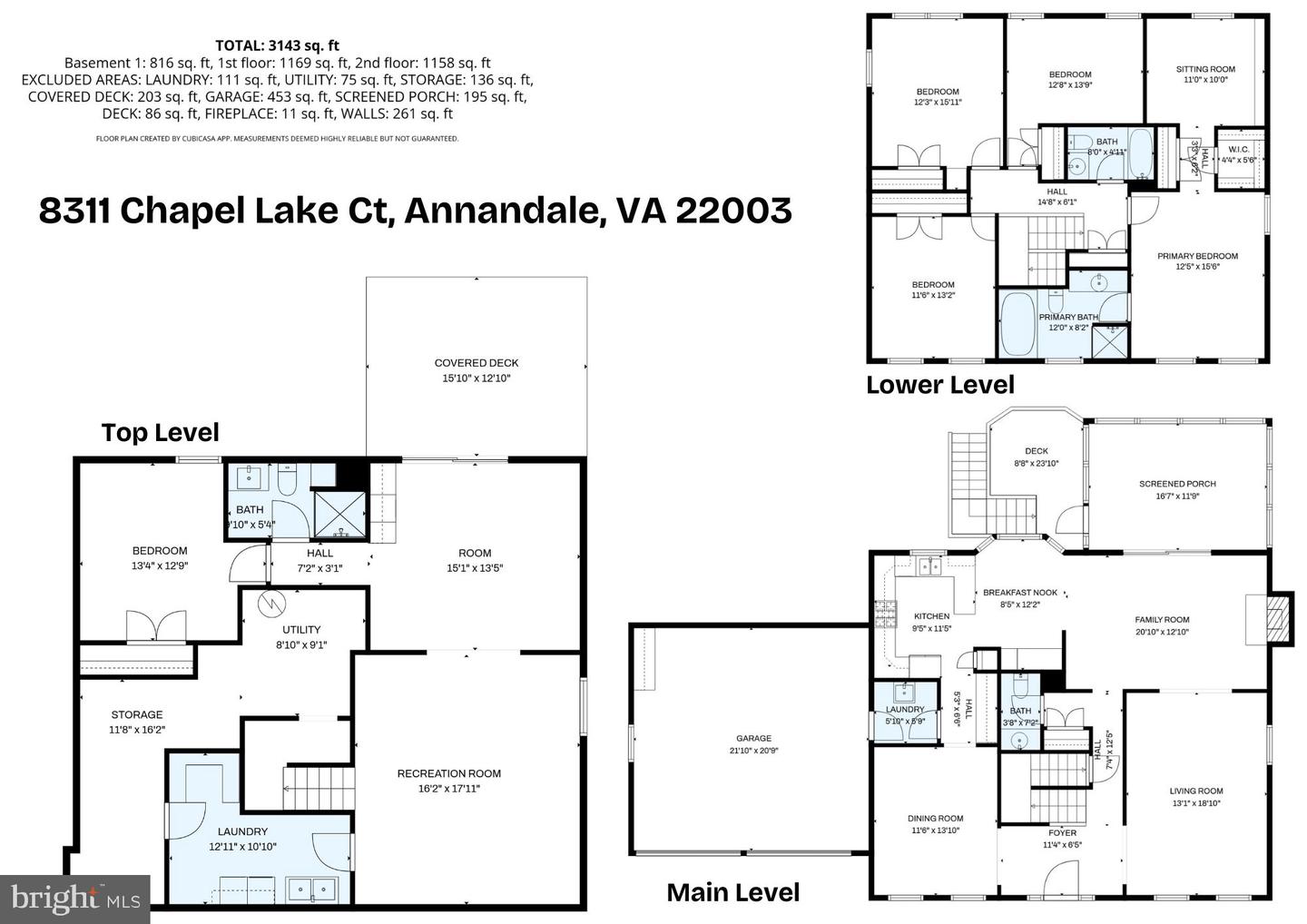 8311 CHAPEL LAKE CT, ANNANDALE, Virginia 22003, 5 Bedrooms Bedrooms, ,3 BathroomsBathrooms,Residential,For sale,8311 CHAPEL LAKE CT,VAFX2290376 MLS # VAFX2290376
