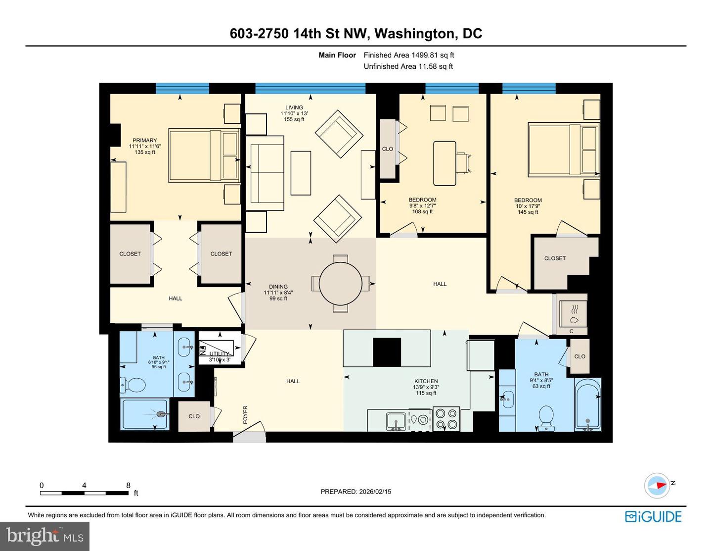 2750 14TH ST NW #603, WASHINGTON, District Of Columbia 20009, 3 Bedrooms Bedrooms, ,2 BathroomsBathrooms,Residential,For sale,2750 14TH ST NW #603,DCDC2246074 MLS # DCDC2246074