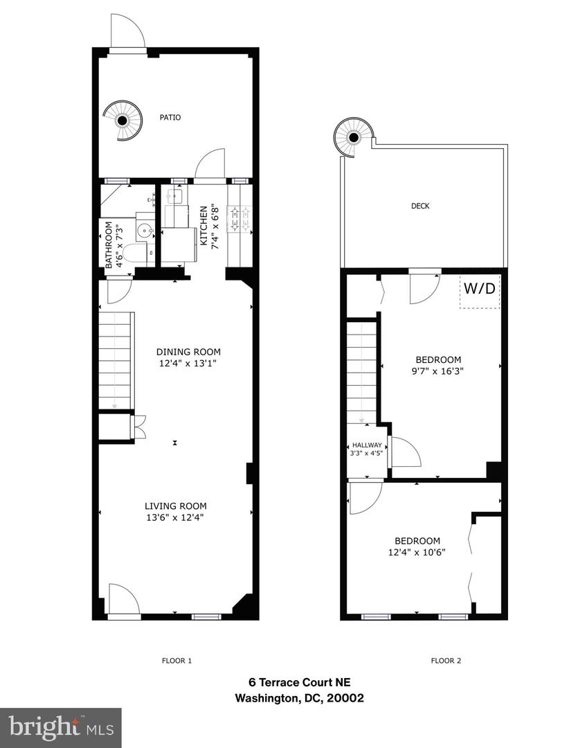 6 TERRACE CT NE, WASHINGTON, District Of Columbia 20002, 2 Bedrooms Bedrooms, ,1 BathroomBathrooms,Residential,For sale,6 TERRACE CT NE,DCDC2246324 MLS # DCDC2246324