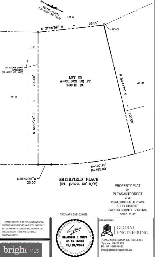 15564 SMITHFIELD PL, CENTREVILLE, Virginia 20120, ,Land,For sale,15564 SMITHFIELD PL,VAFX2291792 MLS # VAFX2291792